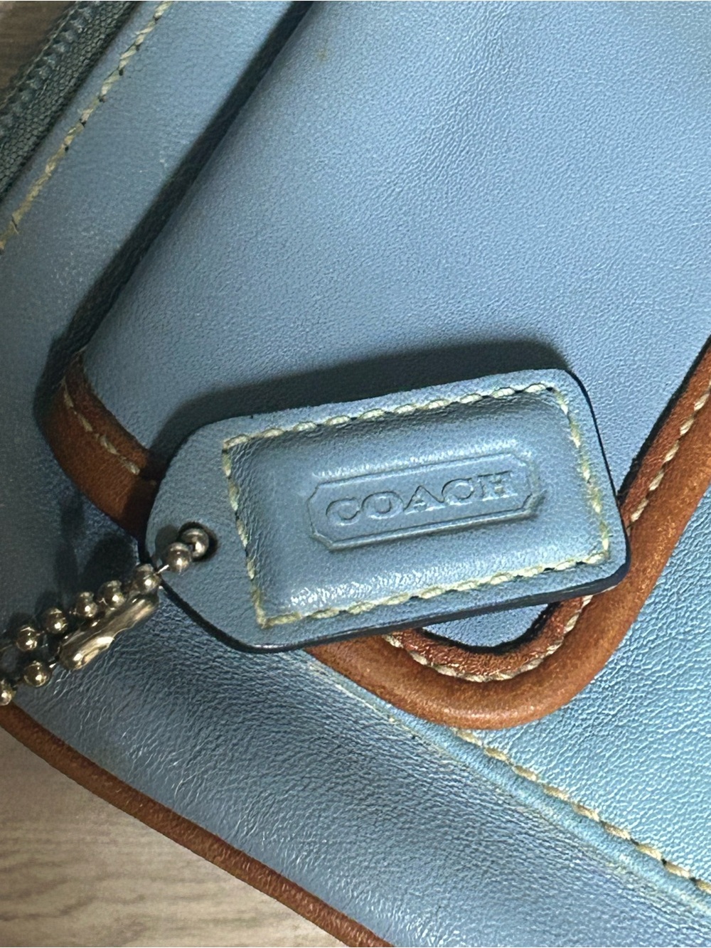 Vintage Coach Hamptons Spectator Leather Wristlet - Picture 12 of 14